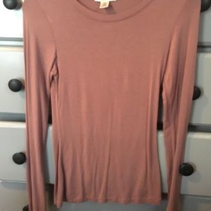 Pink long sleeve tee